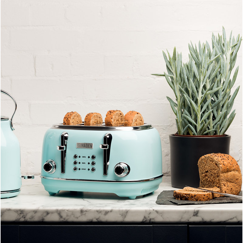 Haden Heritage 4Slice, WideSlot Toaster With Cancel, Defrost, and